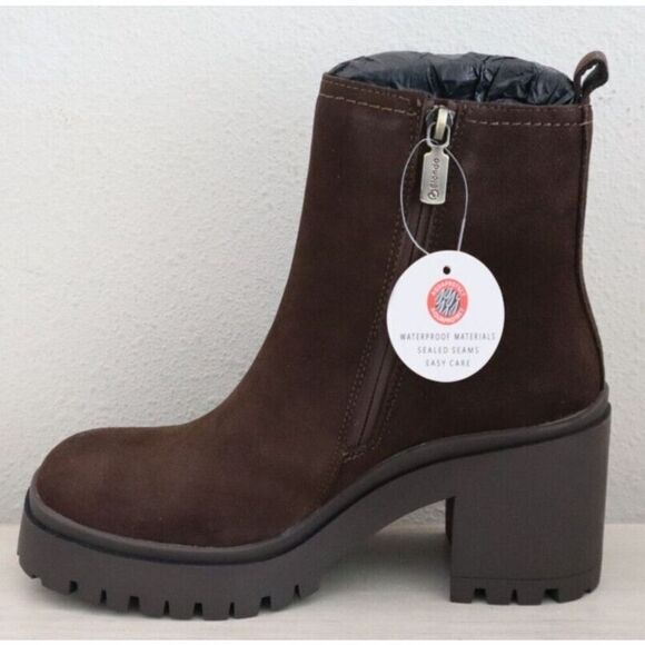 Blondo RAQU01SD-205 Women's Sz 6.5M Brown Suede Raquel Waterproof Boots - Picture 4 of 16